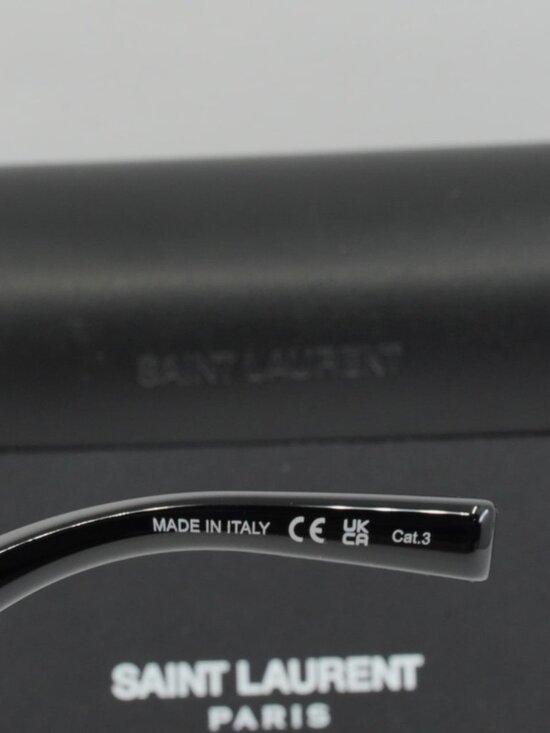 Saint Laurent SL593 001 Cat Eye Sunglasses - Black